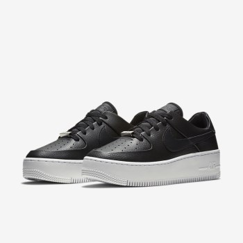 Nike Air Force 1 Sage Low - Női Utcai Cipő - Fekete/Fehér/Fekete